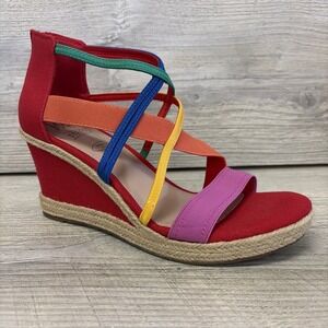 Impo Tilney New Espadrilles 8M Open Toe Wedge Sandal NEW (c4)